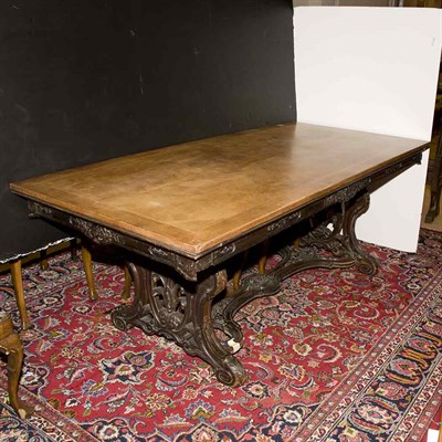 Lot 211 - Baroque Style Walnut Hall Table Height 30...