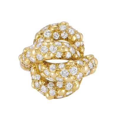 Lot 444 - Gold and Diamond Knot Ring, Van Cleef & Arpels, France