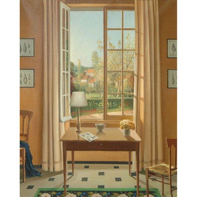 Lot 67 - Fernand Renard French, b. 1912 La Fenetre...