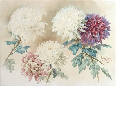 Lot 31 - Paul de Longpre French/American, 1855-1911...