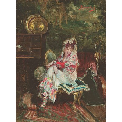 Lot 20 - Rogelio de Egusquiza Spanish, 1845-1915 A...