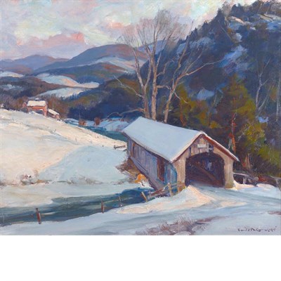 Lot 213 - Emile Albert Gruppe American, 1896-1978 Winter...