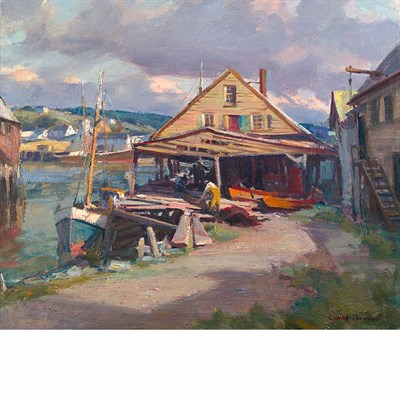 Lot 214 - Emile Albert Gruppe American, 1896-1978 Bright...