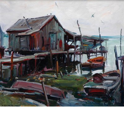 Lot 35 - Emile Albert Gruppe American, 1896-1978 Fish...