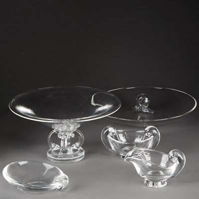 Lot 383 - Group of Five Steuben Glass Articles