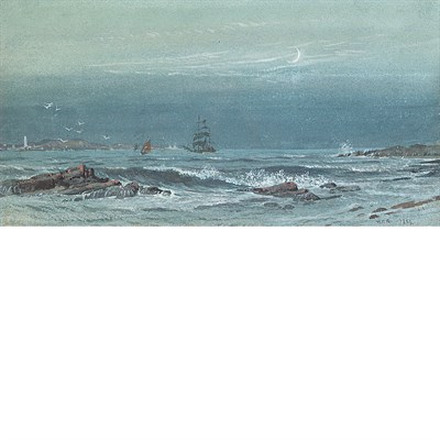 Lot 44 - William Trost Richards American, 1833-1905...