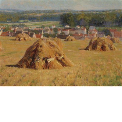 Lot 39 - Elmer Boyd Smith American, 1860-1943 Haystacks...
