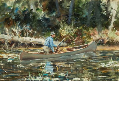 Lot 107 - John Whorf American, 1903-1959 Hunting by...