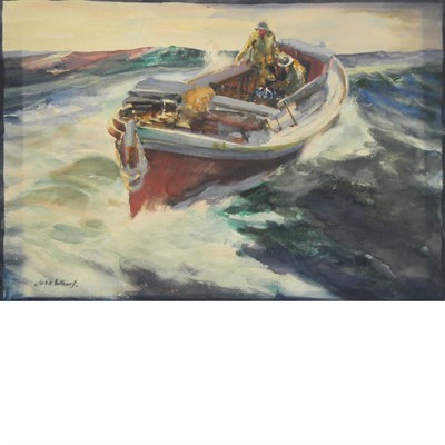 Lot 55 - John Whorf American, 1903-1959 Fisherman at...