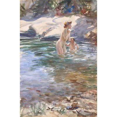 Lot 107 - John Whorf American, 1903-1959 Mother and...