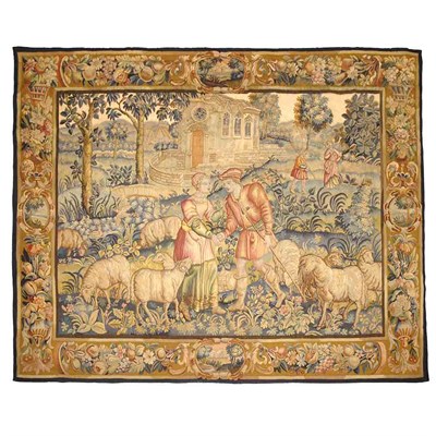 Lot 551 - Aubusson Tapestry France, 19th century...