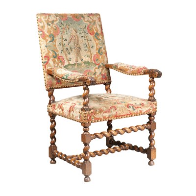 Lot 283 - Italian Baroque Walnut Armchair 18th Century...