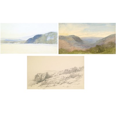 Lot 17 - John Henry Hill American, 1839-1922 Cliffs at...