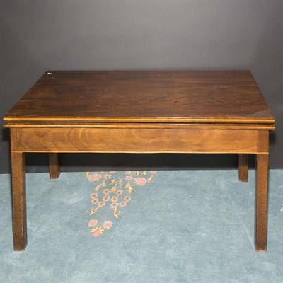 Lot 318 - Georgian Style Mahogany Fold-Over Low Table...