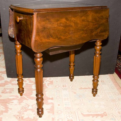 Lot 188 - French Mahogany Drop-Leaf Table Late 19th...