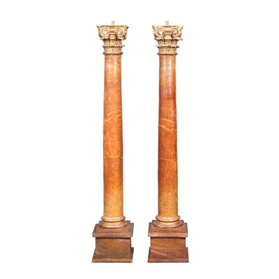 Lot 418 - Pair of Italian Neoclassical Style Faux...