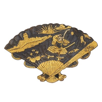 Lot 72 - Antique Shakudo Fan Pin