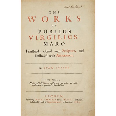Lot 178 - [VIRGIL] OGILBY, JOHN (TRANS.). The Works of...