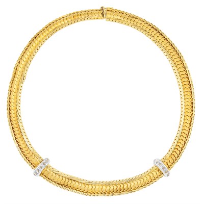 Lot 14 - Gold and Diamond Necklace