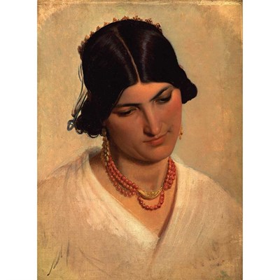 Lot 13 - Attributed to Theodore Chasseriau French, 1819-...