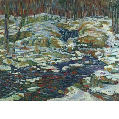 Lot 45 - Charles Salis Kaelin American, 1858-1929 Snowy...