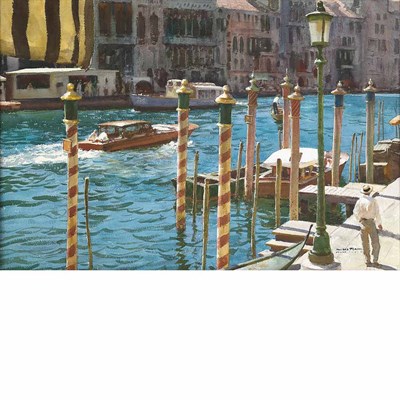 Lot 93 - Donald Teague American, 1897-1991 Venice, 1953...