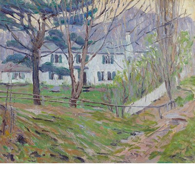 Lot 83 - Allen Tucker American, 1866-1939 Crossroads...