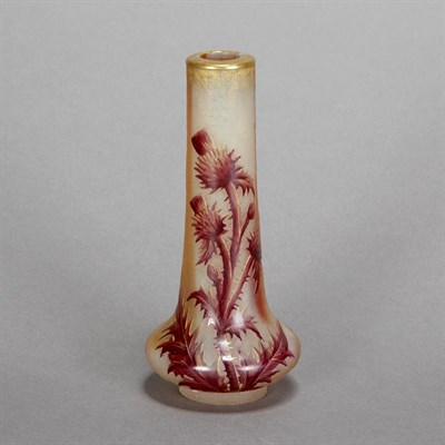 Lot 468 - Daum Art Nouveau Acid Etched and Enameled...