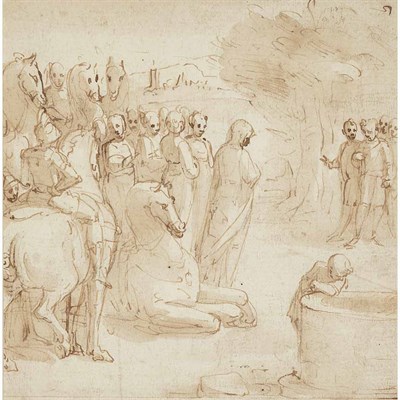 Lot 43 - Attributed to Luca Cambiaso Rebecca at the...