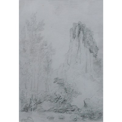 Lot 104 - Hubert Robert French, 1733-1808 Study of a...