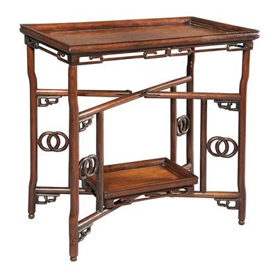 Lot 113 - Chinese Hongmu Folding Table 19th Century The...