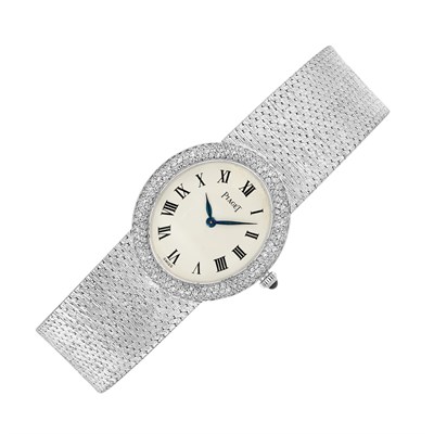 Lot 42 - Lady's White Gold and Diamond Wristwatch, Piaget