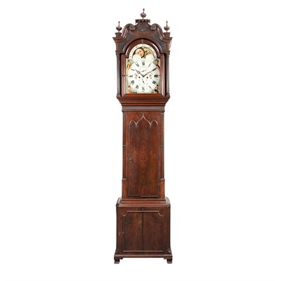 Lot 111 - George III Mahogany Tall Case Clock The...