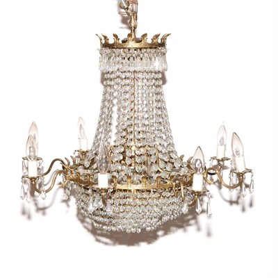 Lot 432 - Regency Style Gilt-Metal and Beaded Glass...