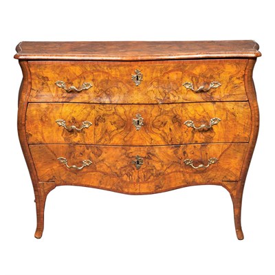 Lot 364 - Italian Rococo Walnut Commode 18th Century and...