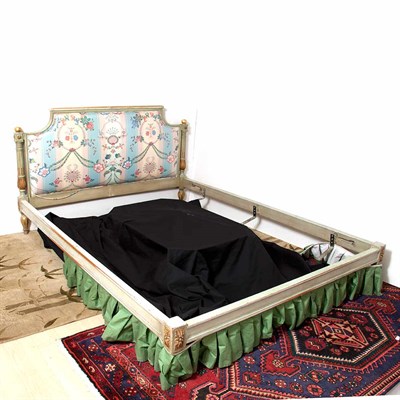 Lot 147 - Louis XVI Style Painted and Parcel Gilt...