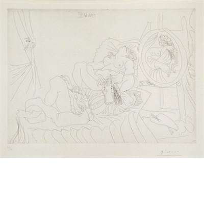 Lot 100 - Pablo Picasso RAPHAEL ET LA FORNARINA II: AVEC...