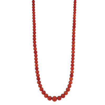 Lot 197 - Antique Coral Bead Necklace