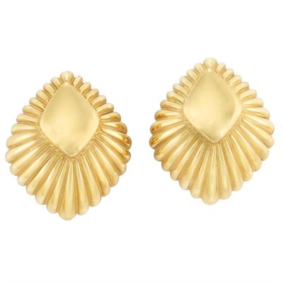 Lot 138 - Pair of Gold Earclips