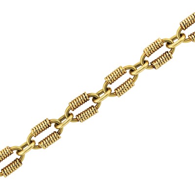 Lot 299 - Gold Link Bracelet