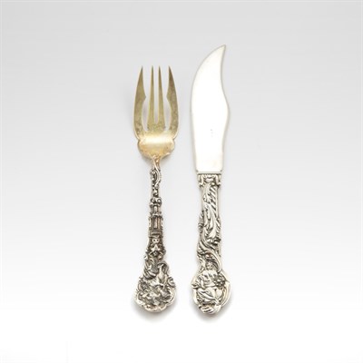 Lot 262 - Gorham Sterling Silver Partial Fish Service...