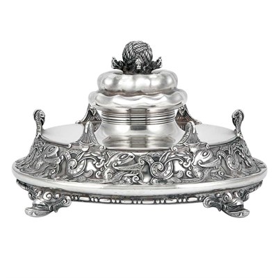 Lot 259 - Tiffany & Co. Makers Sterling Silver Inkstand...