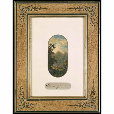 Lot 9 - David Johnson American, 1827-1908 Figures in a...