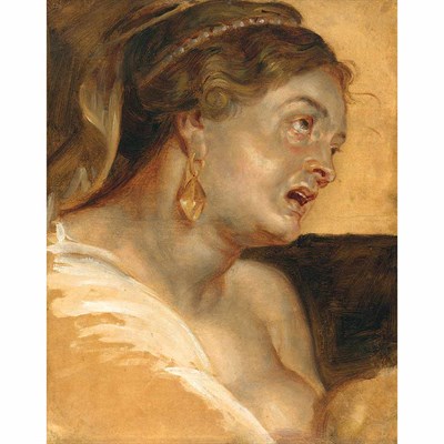 Lot 18 - Attributed to Peter Paul Rubens Study for the...