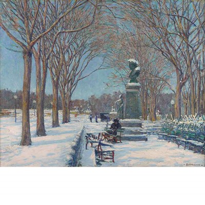 Lot 67 - Peter Schmauss American, 1868-1938 Park in...