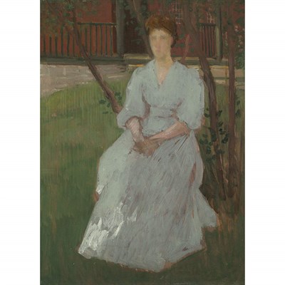 Lot 67 - Julian Alden Weir American, 1852-1919 Anna...