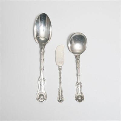 Lot 392 - Whiting Mfg. Co. Sterling Silver Partial...