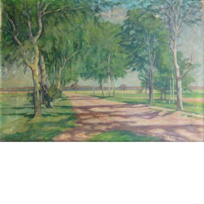 Lot 3 - American School 20th Century Shady Lane Signed...