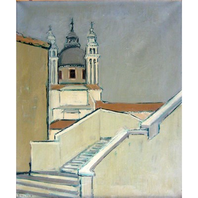 Lot 25 - Diane Esmond French, 20th Century The Stairway...