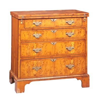 Lot 489 - George III Style Burl-Wood Bachelor's Chest of...